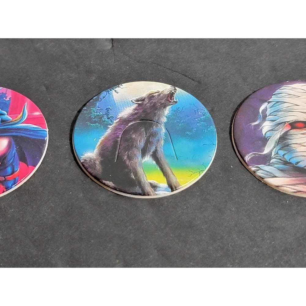 Vintage Goosbumps Books POGS Disks Lot Of 3 1990s Cap Game R L Stine